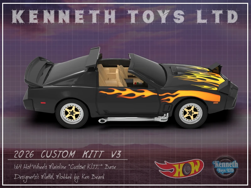 Hot Wheels Custom KITT Exclusive V3