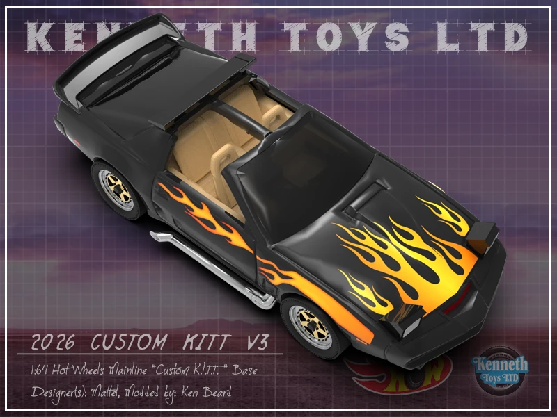 Hot Wheels Custom KITT Exclusive V3
